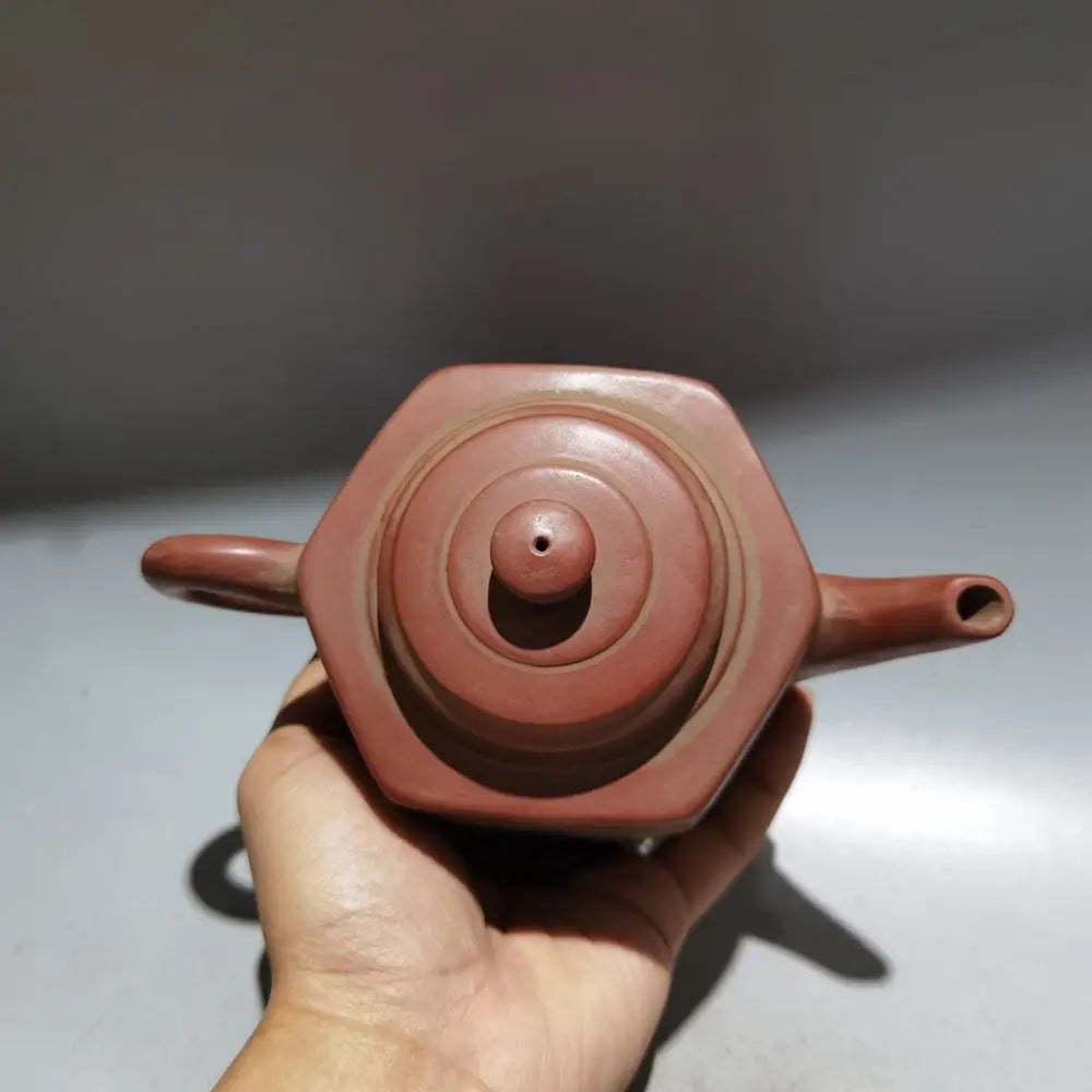 Chinese Yixing Zisha Clay Teapot  Inlaid Jade Pot Jinding trademark 400ml