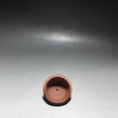 Chinese Yixing Zisha Clay Teapot  Jade Inlaid Six Sides Qin Quan Pot Yang Pengnian 350ml