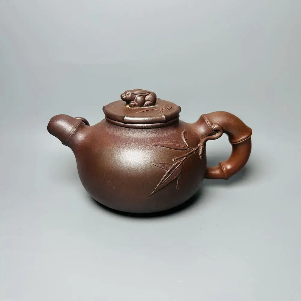 Chinese Yixing Zisha Clay Teapot  Jade Rabbit Pot He Daohong 220ml