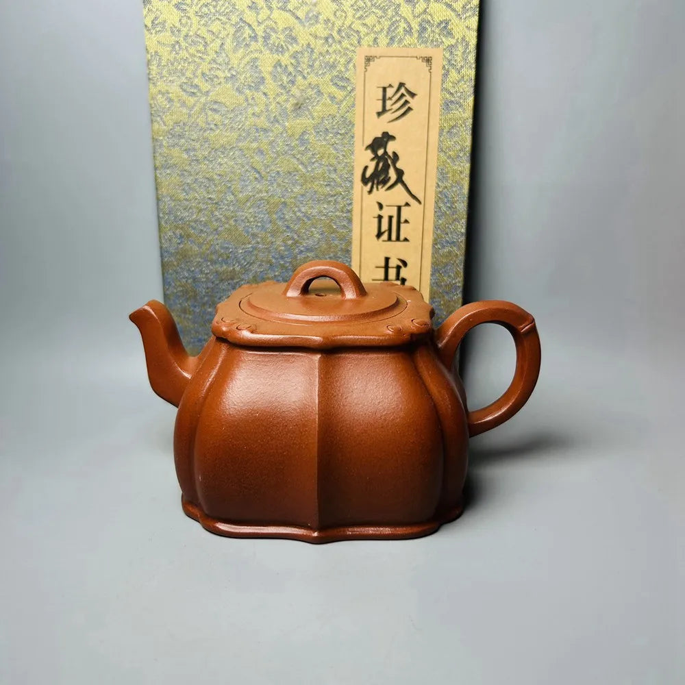 Chinese Yixing Zisha Clay Teapot  Jinbao Ruyi Pot  Gu Jingzhou 320ml