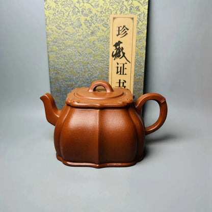 Chinese Yixing Zisha Clay Teapot  Jinbao Ruyi Pot  Gu Jingzhou 320ml