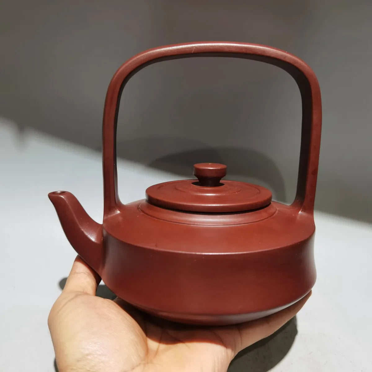 Chinese Yixing Zisha Clay Teapot  Jingzhou Lifting Beam Pot Gu Jingzhou 300ml
