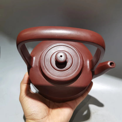 Chinese Yixing Zisha Clay Teapot  Jingzhou Lifting Beam Pot Gu Jingzhou 300ml