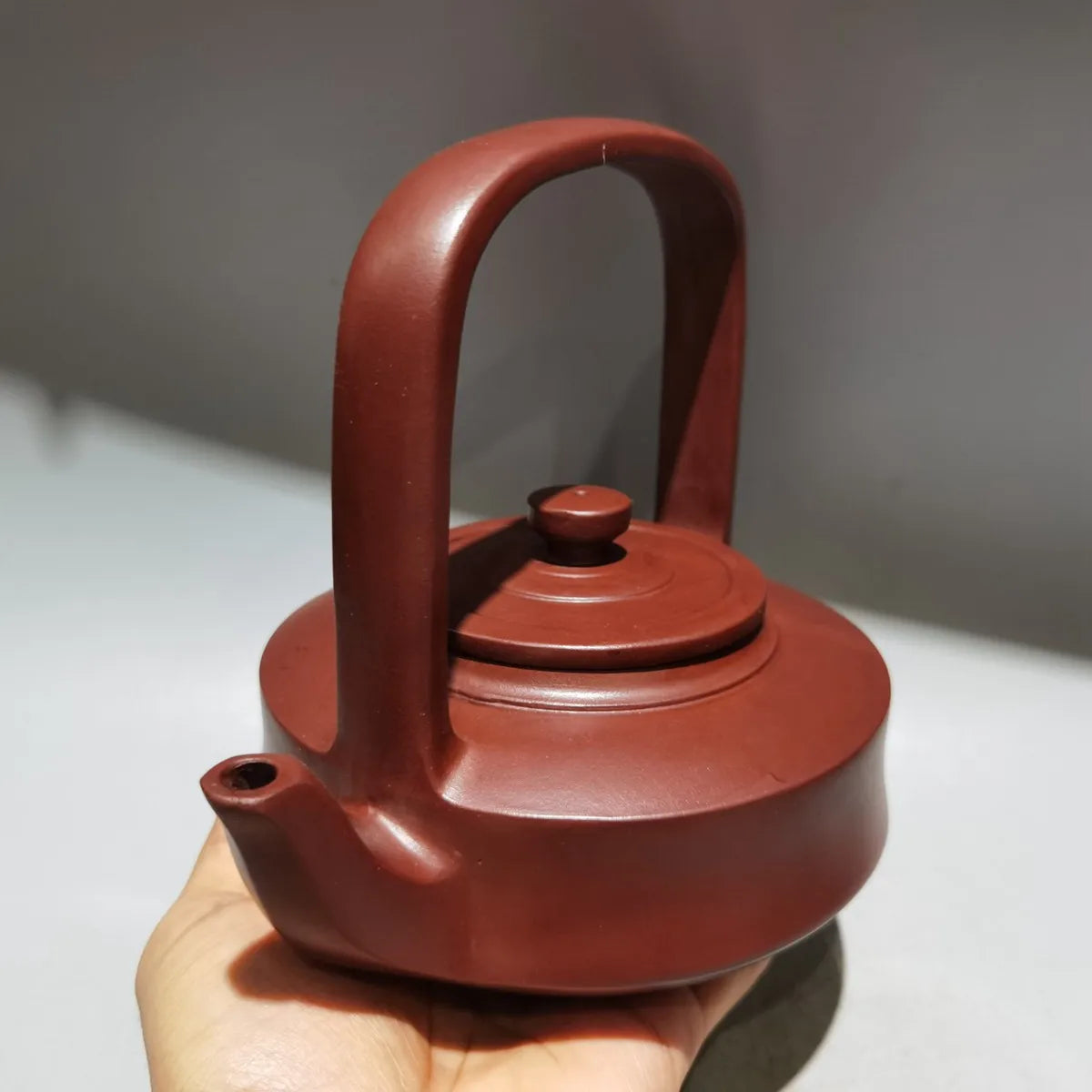 Chinese Yixing Zisha Clay Teapot  Jingzhou Lifting Beam Pot Gu Jingzhou 300ml