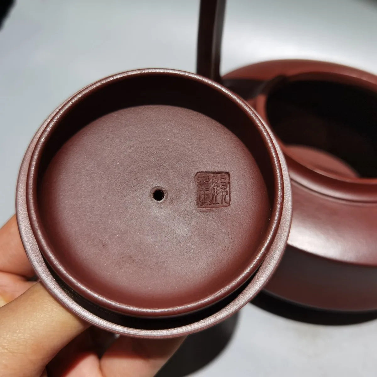 Chinese Yixing Zisha Clay Teapot  Jingzhou Lifting Beam Pot Gu Jingzhou 300ml