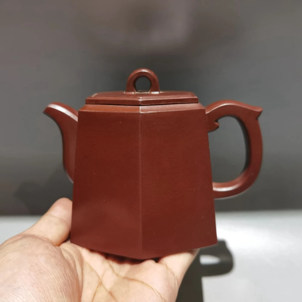 Chinese Yixing Zisha Clay Teapot  Kirin Square Pot Shi Xiaoma 280ml