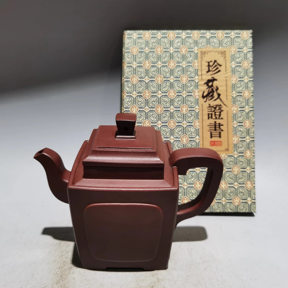Chinese Yixing Zisha Clay Teapot  Kuifang Pot Gu Shaopei 280ml