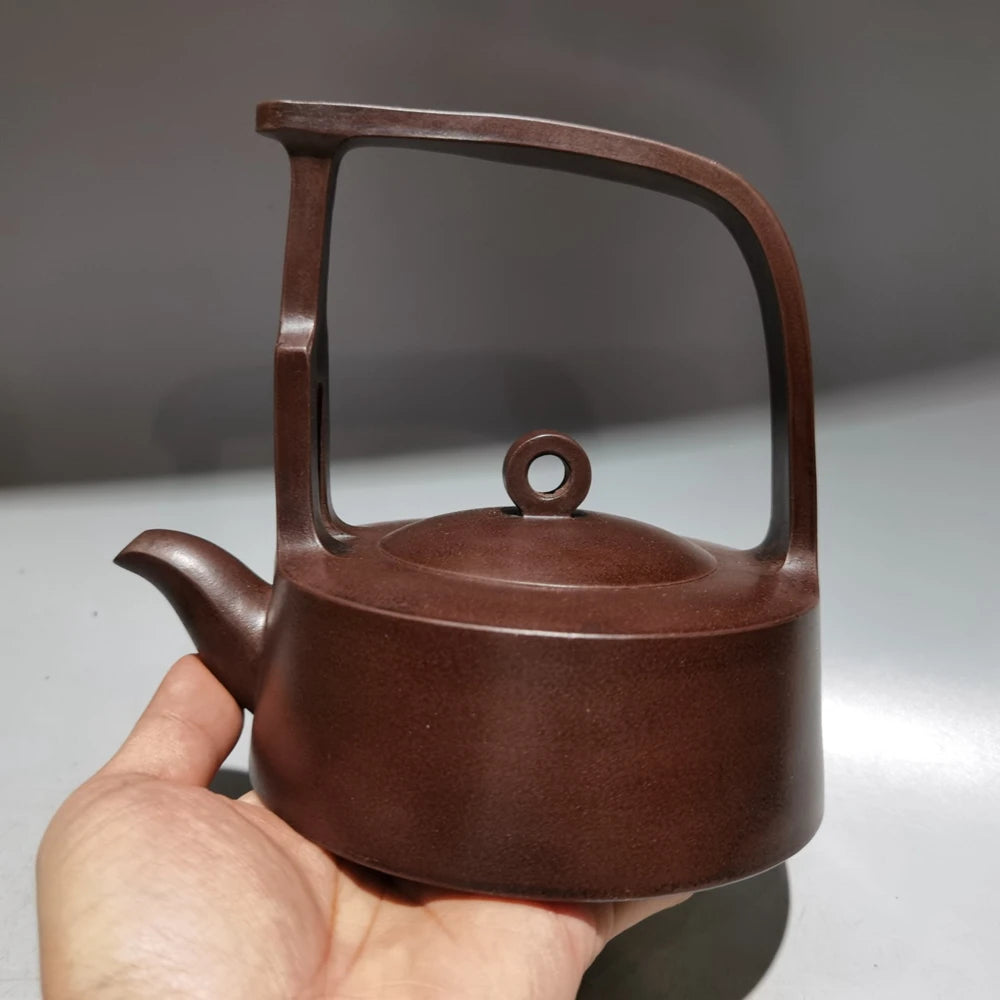 Chinese Yixing Zisha Clay Teapot  Lifting Beam Pot Gu Jingzhou 360ml