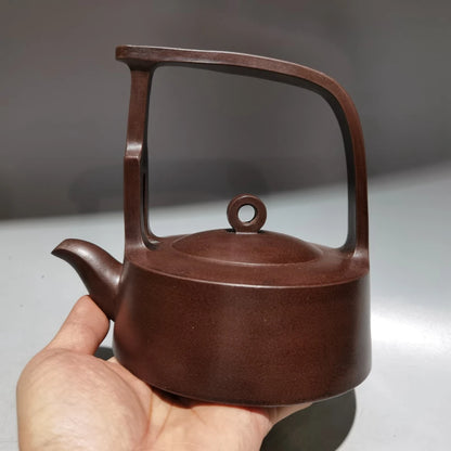 Chinese Yixing Zisha Clay Teapot  Lifting Beam Pot Gu Jingzhou 360ml