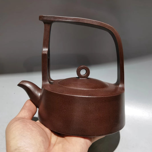 Chinese Yixing Zisha Clay Teapot  Lifting Beam Pot Gu Jingzhou 360ml