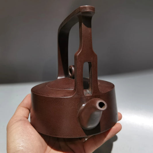 Chinese Yixing Zisha Clay Teapot  Lifting Beam Pot Gu Jingzhou 360ml