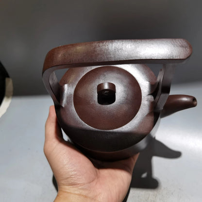 Chinese Yixing Zisha Clay Teapot  Lifting Beam Pot Gu Jingzhou 360ml