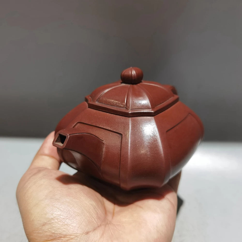 Chinese Yixing Zisha Clay Teapot  Lingyun Sifang Pot Chen Guoliang 320ml