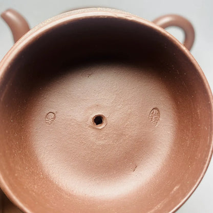 Chinese Yixing Zisha Clay Teapot  Lingzhi Mud Painting Pot Wang Yinxian 380ml