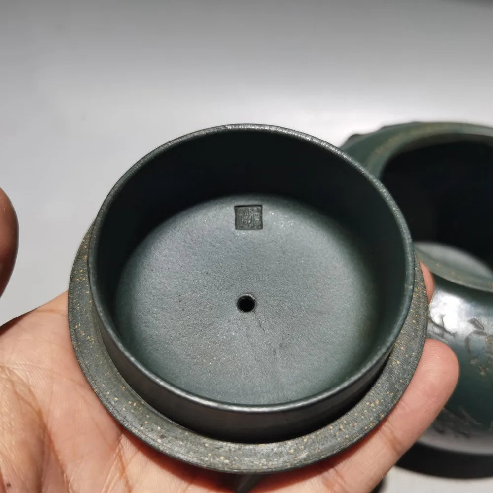 Chinese Yixing Zisha Clay Teapot  Longevity Peach Pot Gu Degen 550ml