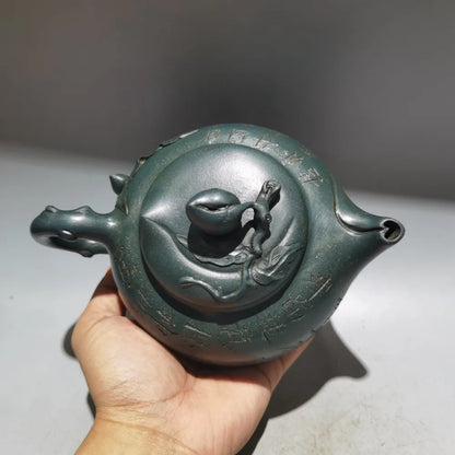 Chinese Yixing Zisha Clay Teapot  Longevity Peach Pot Gu Degen 550ml