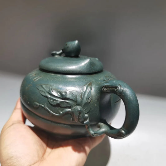 Chinese Yixing Zisha Clay Teapot  Longevity Peach Pot Gu Degen 550ml