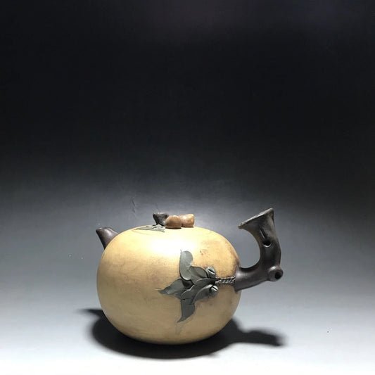 Chinese Yixing Zisha Clay Teapot  Longevity Peach Pot Gu Jingzhou 500ml