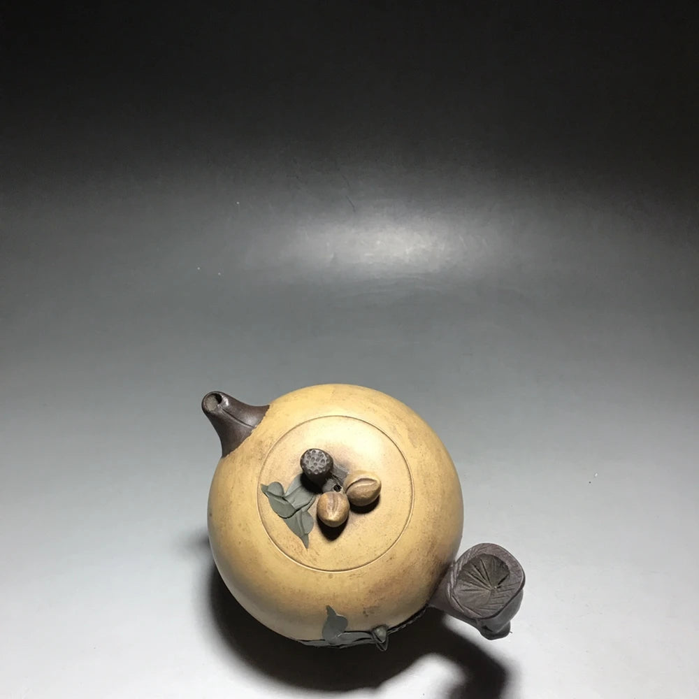 Chinese Yixing Zisha Clay Teapot  Longevity Peach Pot Gu Jingzhou 500ml