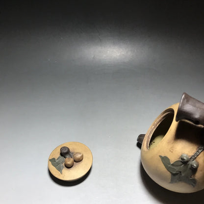 Chinese Yixing Zisha Clay Teapot  Longevity Peach Pot Gu Jingzhou 500ml