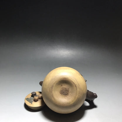 Chinese Yixing Zisha Clay Teapot  Longevity Peach Pot Gu Jingzhou 500ml