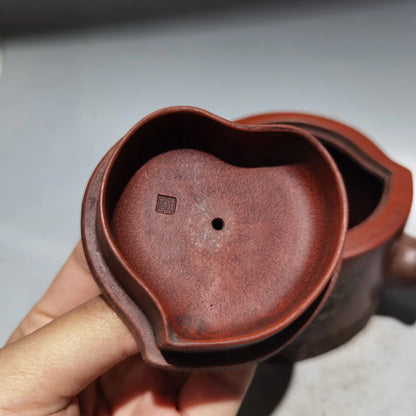 Chinese Yixing Zisha Clay Teapot  Longevity Peach Pot Jiang Rong 360ml