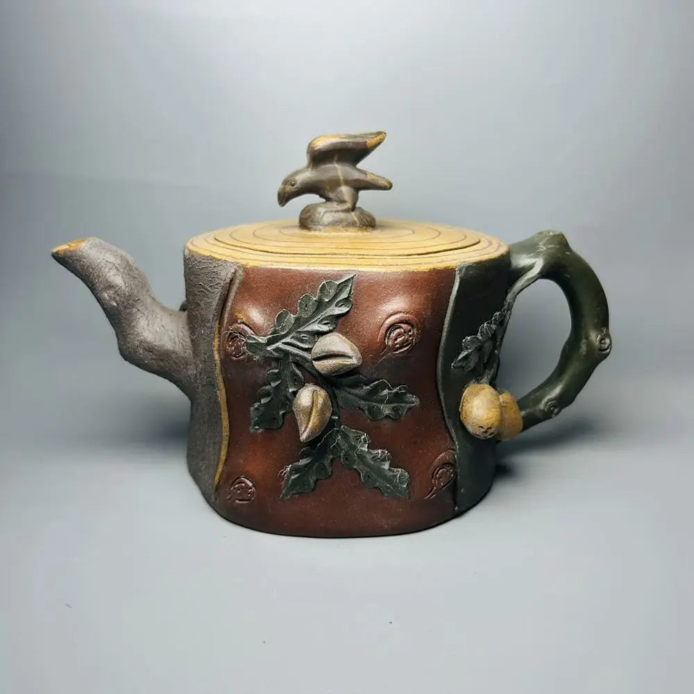 Chinese Yixing Zisha Clay Teapot  Longevity peach Pot Jiang Rong 460ml