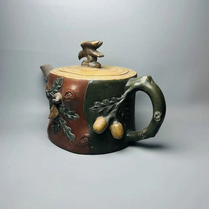 Chinese Yixing Zisha Clay Teapot  Longevity peach Pot Jiang Rong 460ml