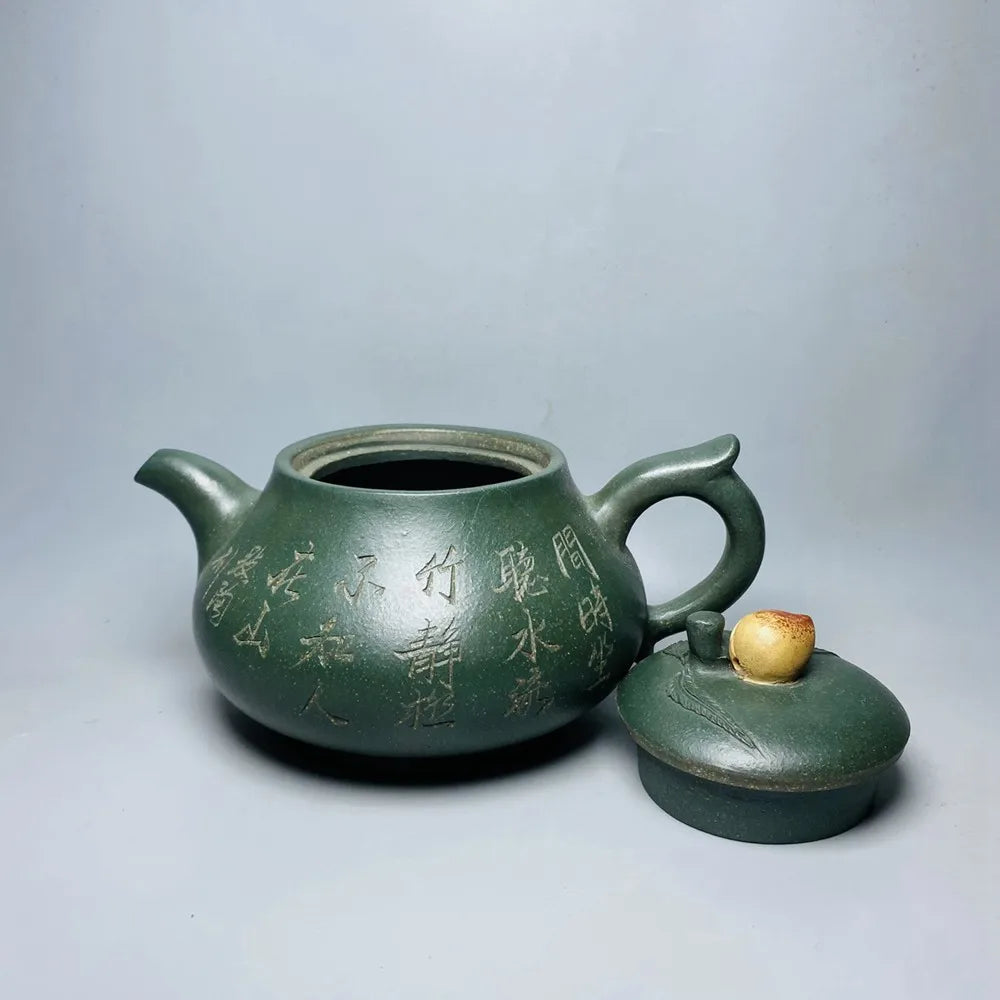 Chinese Yixing Zisha Clay Teapot  Longevity peach Pot  Jinding Trademark 400ml