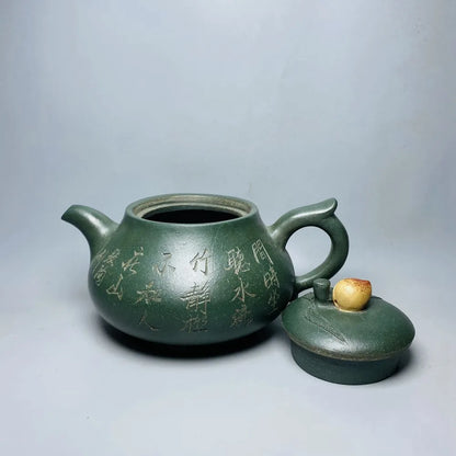 Chinese Yixing Zisha Clay Teapot  Longevity peach Pot  Jinding Trademark 400ml