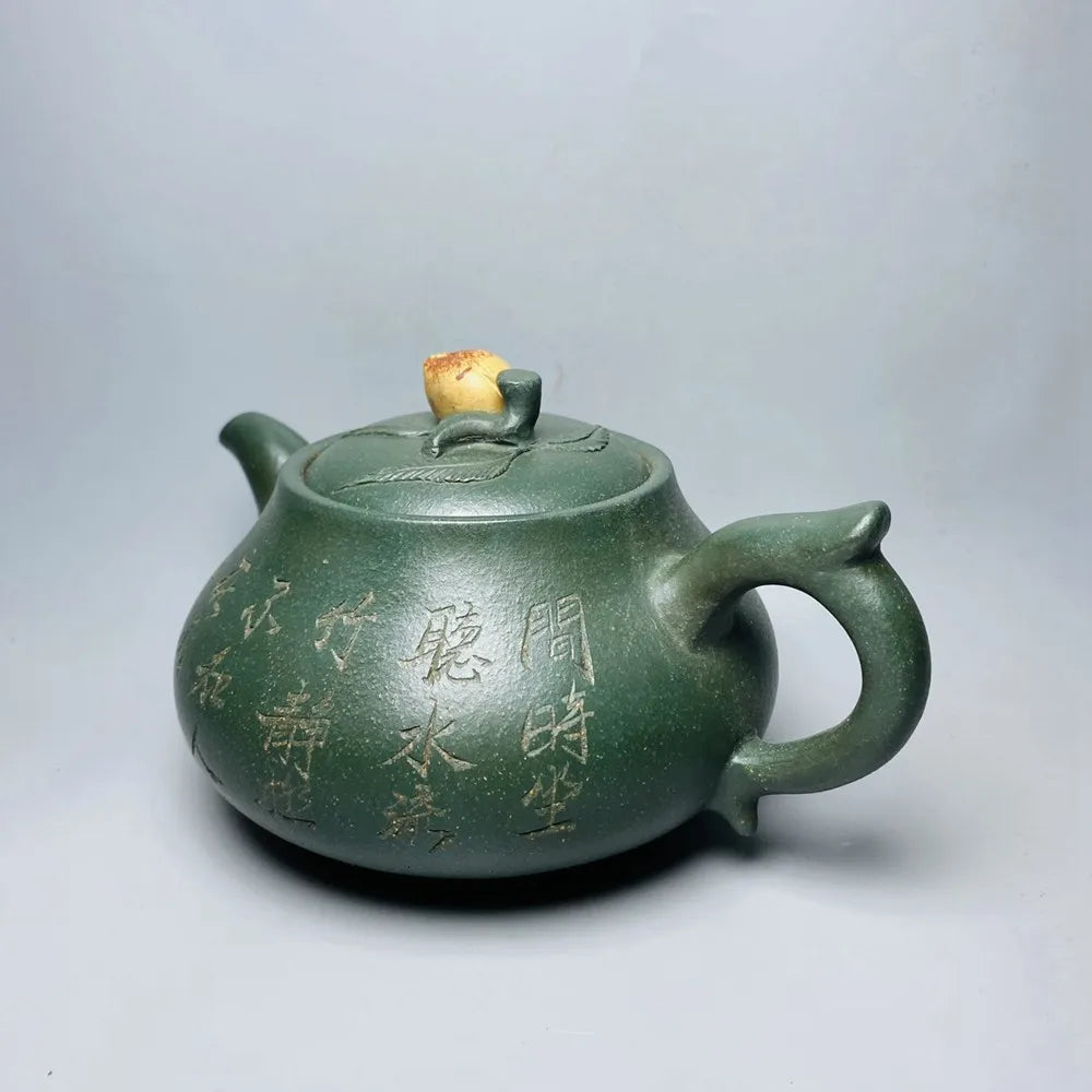 Chinese Yixing Zisha Clay Teapot  Longevity peach Pot  Jinding Trademark 400ml