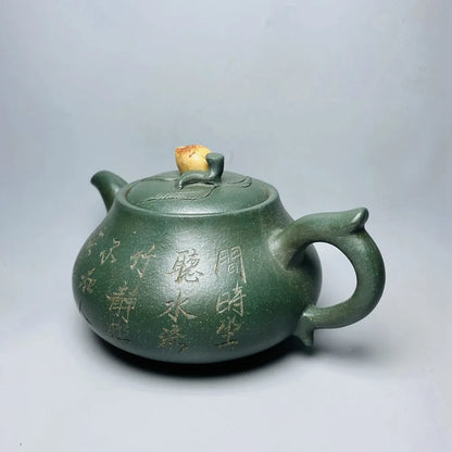 Chinese Yixing Zisha Clay Teapot  Longevity peach Pot  Jinding Trademark 400ml