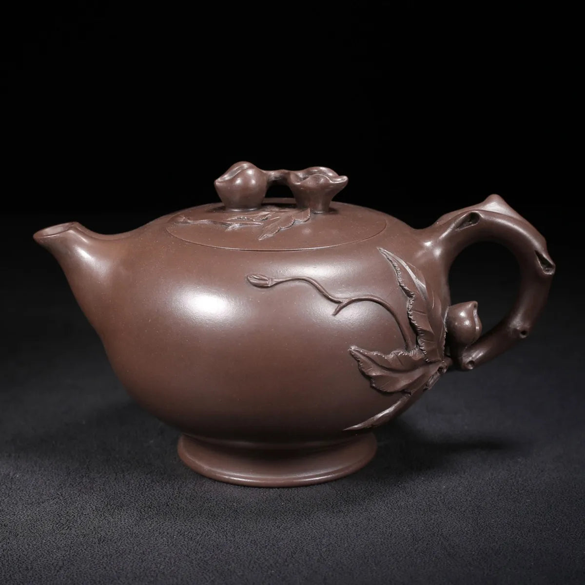 Chinese Yixing Zisha Clay Teapot  Longevity peach Pot  Zhu Kexin 500ml