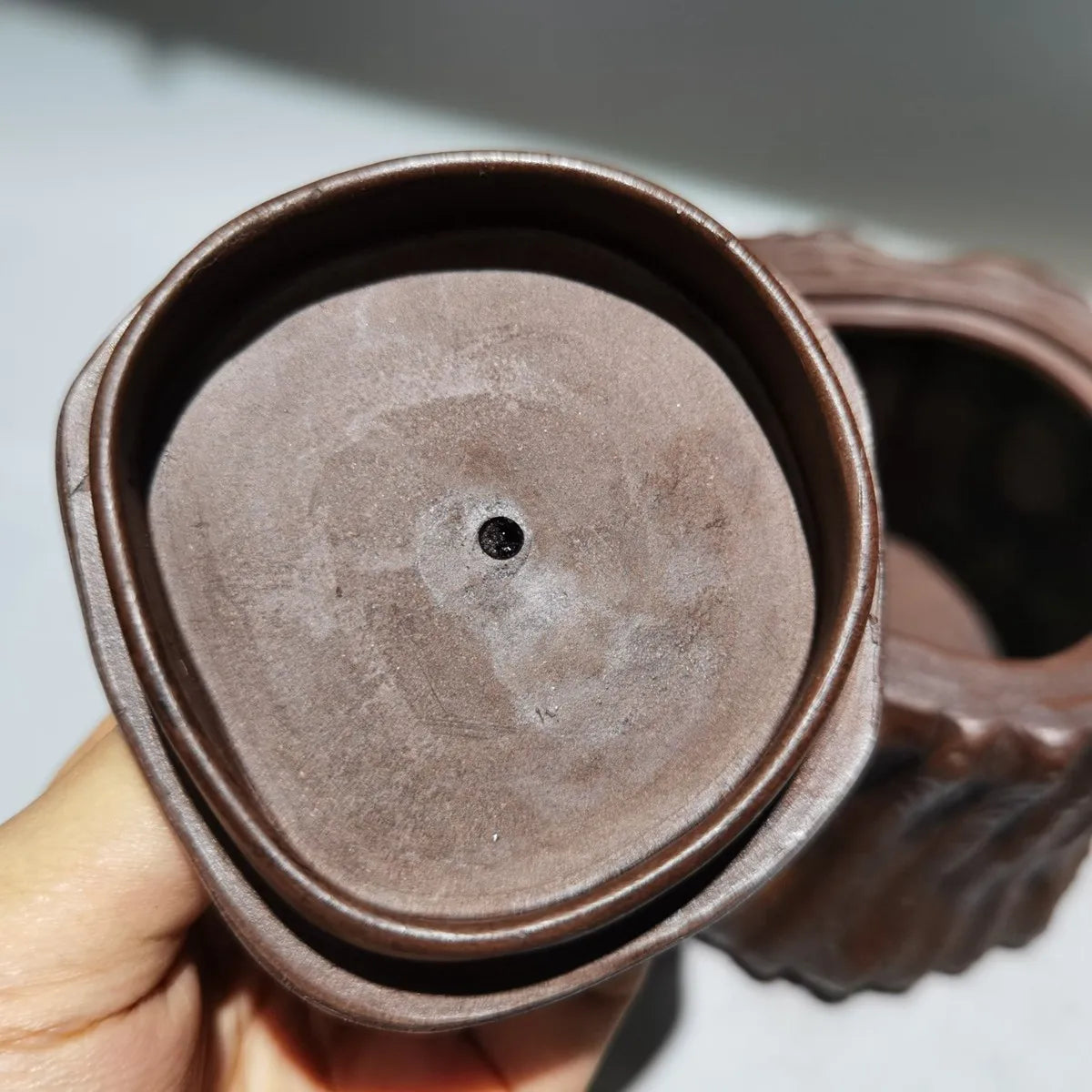 Chinese Yixing Zisha Clay Teapot  Loose Pile Pot Qing Wang Youlan 420ml