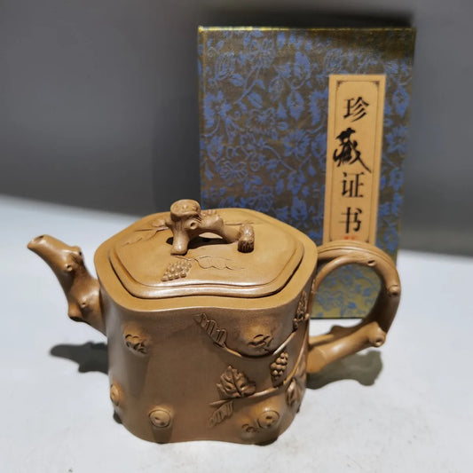 Chinese Yixing Zisha Clay Teapot  Loose Pile Pot Wang Yinxian 380ml