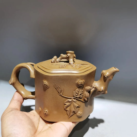 Chinese Yixing Zisha Clay Teapot  Loose Pile Pot Wang Yinxian 380ml