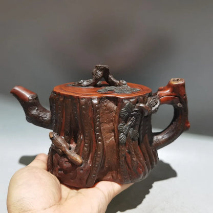 Chinese Yixing Zisha Clay Teapot  Loose Pile Pot Wang Youlan 480ml