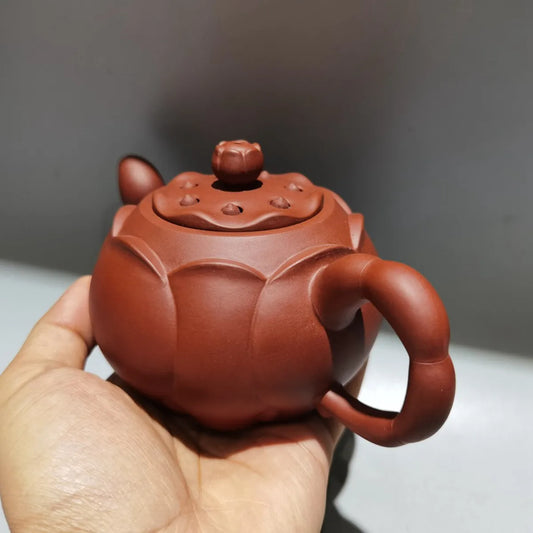 Chinese Yixing Zisha Clay Teapot  Lotus Heart Pot  Cao Wanfen 260ml