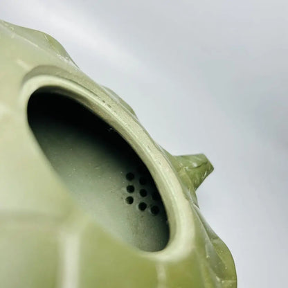 Chinese Yixing Zisha Clay Teapot  Lotus Leaf Frog Pot Jiang Rong 380ml