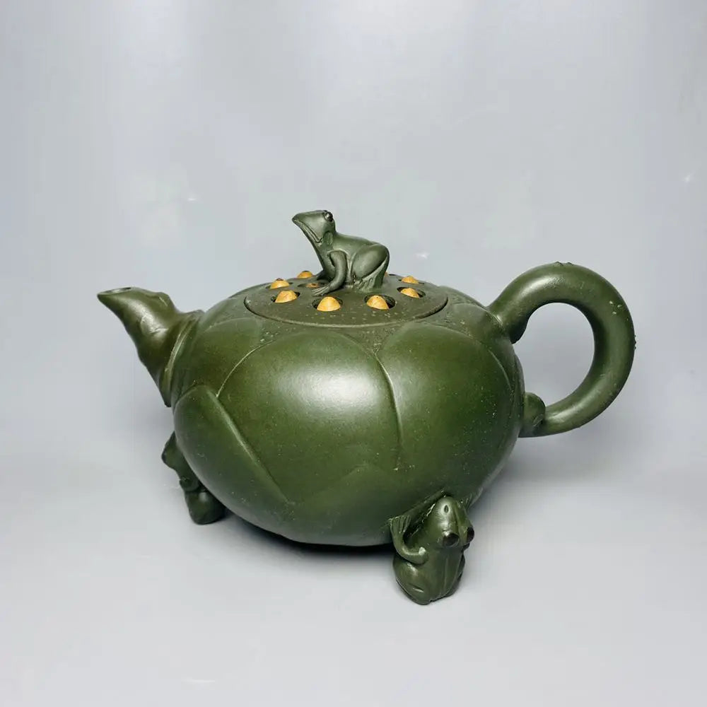 Chinese Yixing Zisha Clay Teapot  Lotus Seed Frog Pot  Jiang Rong 360ml