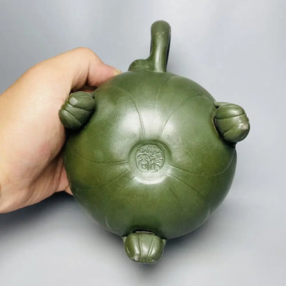 Chinese Yixing Zisha Clay Teapot  Lotus Seed Frog Pot  Jiang Rong 360ml