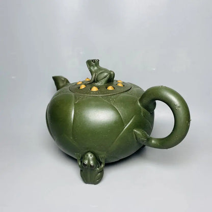 Chinese Yixing Zisha Clay Teapot  Lotus Seed Frog Pot  Jiang Rong 360ml