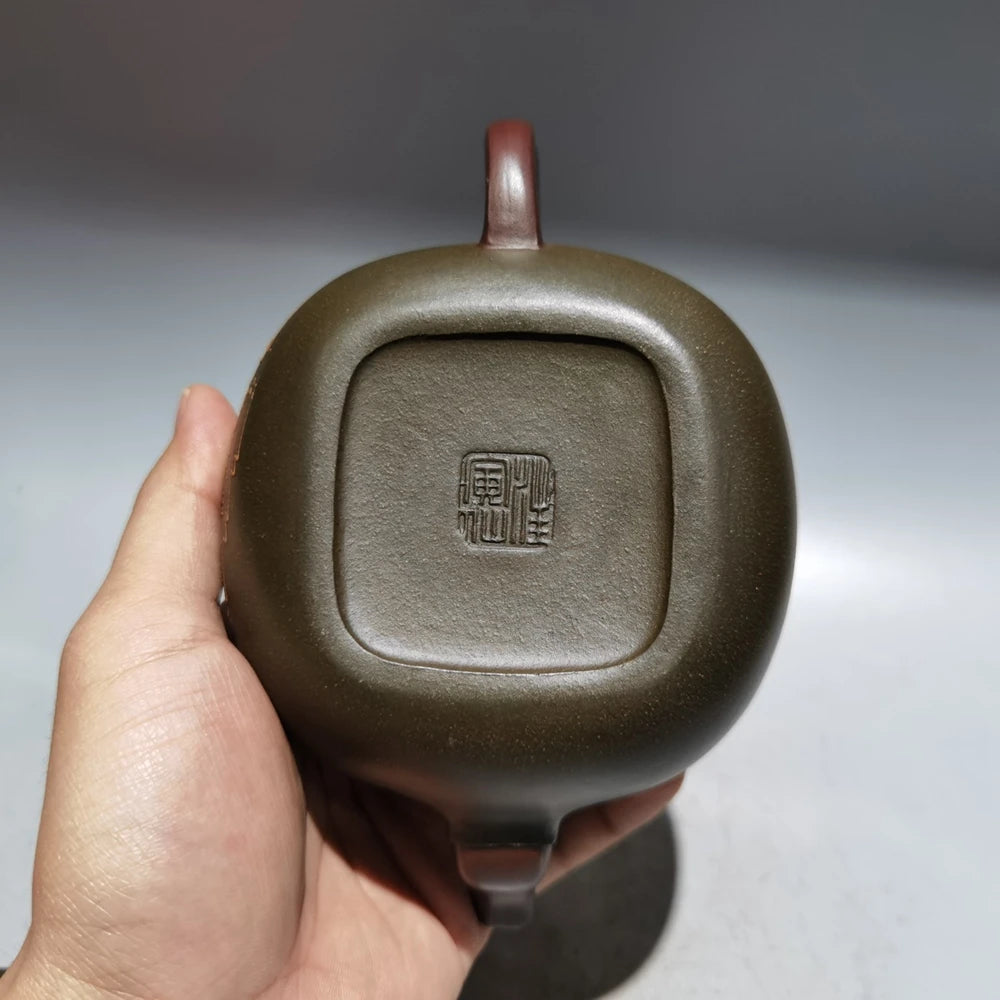 Chinese Yixing Zisha Clay Teapot  Mandarin Duck Playing Pot  Wang Yinxian 280ml