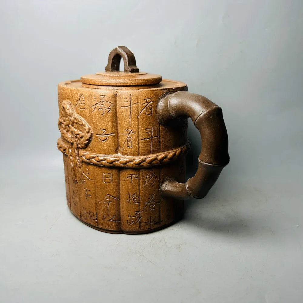 Chinese Yixing Zisha Clay Teapot  Military Book Pot Shi Dabin 400ml