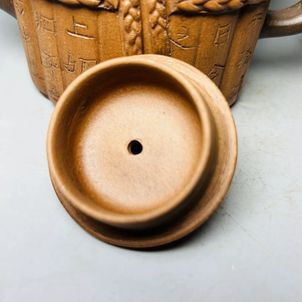 Chinese Yixing Zisha Clay Teapot  Military Book Pot Shi Dabin 400ml