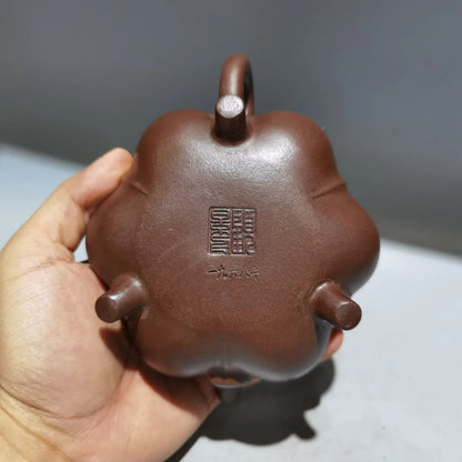 Chinese Yixing Zisha Clay Teapot  Milk Tripod Pot Gu Jingzhou 280ml