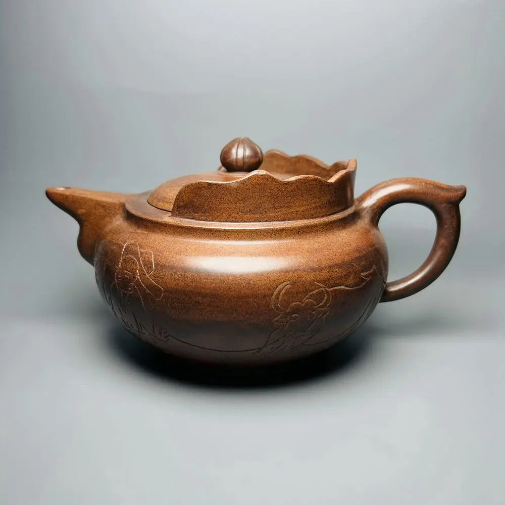 Chinese Yixing Zisha Clay Teapot   Monk Hat Pot  Gu Jingzhou 800ml