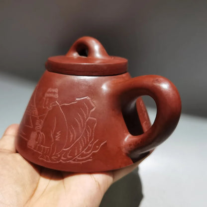 Chinese Yixing Zisha Clay Teapot  Overlord Stone Ladle Pot Fan Zeng 360ml