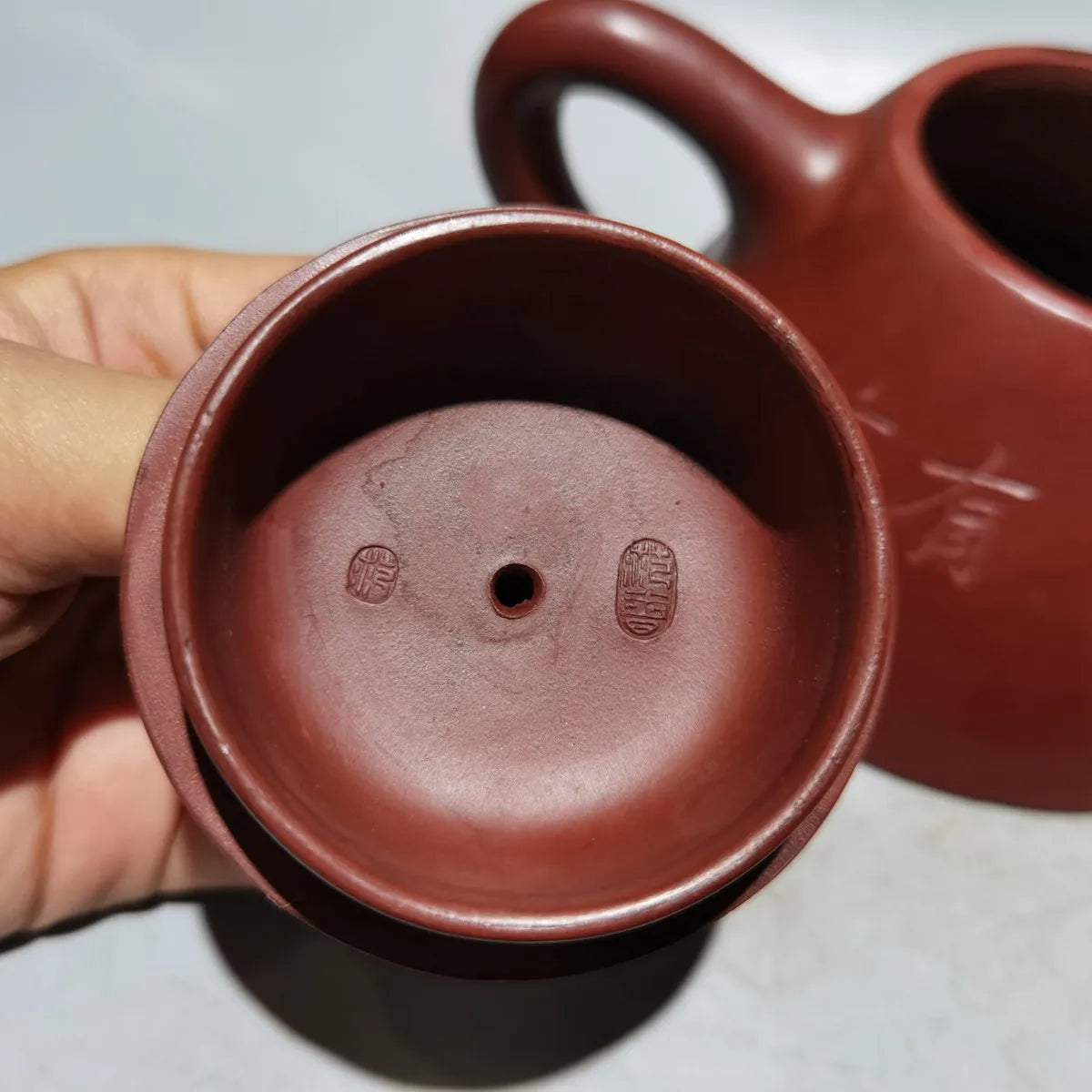 Chinese Yixing Zisha Clay Teapot  Overlord Stone Ladle Pot Fan Zeng 360ml