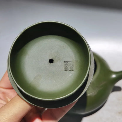 Chinese Yixing Zisha Clay Teapot  Ox Cow lid stone ladle Pot Gu Jingzhou 380ml